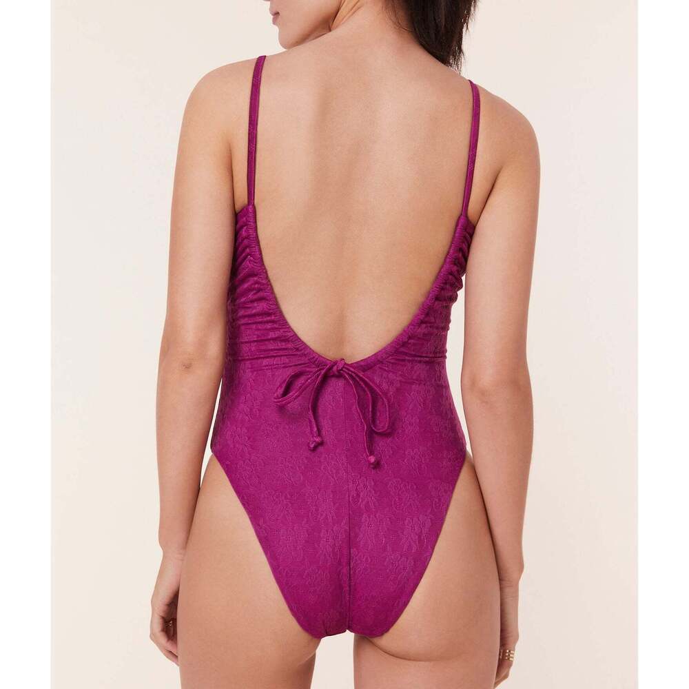 Andie The Liku One Piece - Floral Lace - Aurora - Long Torso Size XLAURORA / XL